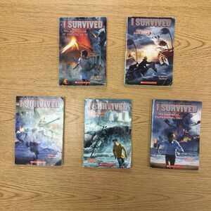 Lot of 5 I SURVIVED Graphic Novels By Lauren Tarshis